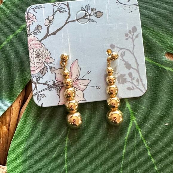 BOGO FREE GOLD BALL DROP EARRINGS - Picture 4 of 6